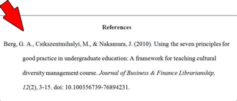 how to write a reference page in apa format
