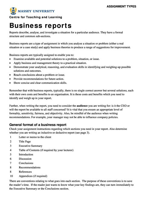 how to write a report for work sample in word