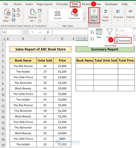how to write a report in excel