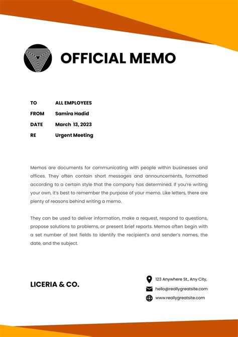 How To Write A Report In Memo Format