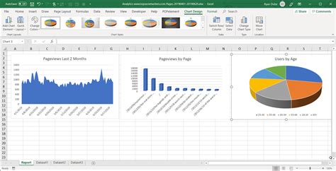 how to write a report using excel