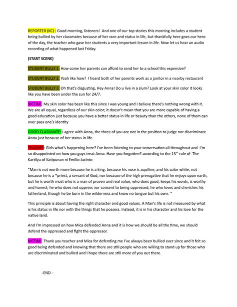 how to write a reporter script
