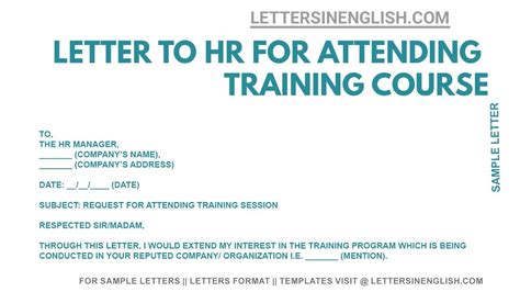 how to write a request letter for attending workshop