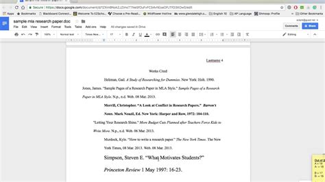 how to write a research paper in google docs