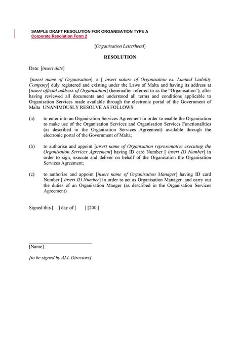 how to write a resolution letter and samples