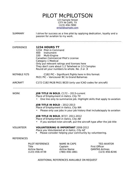 how to write a resume for airline job
