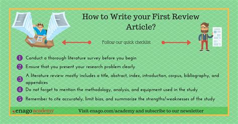 How to write a review article in science