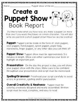 how to write a script for a puppet show