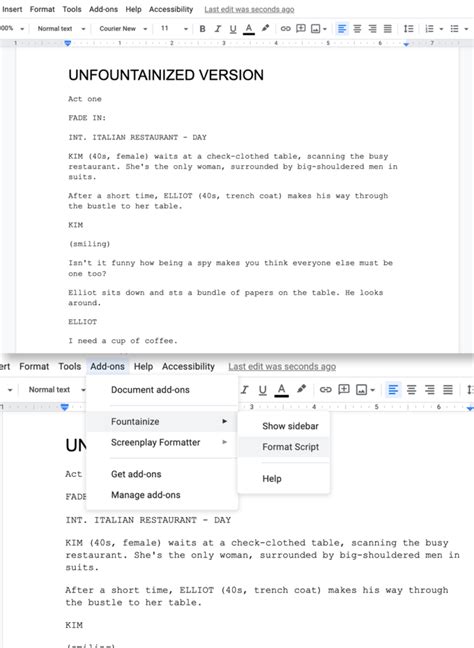 how to write a script on google docs