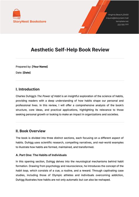 how to write a self help book template
