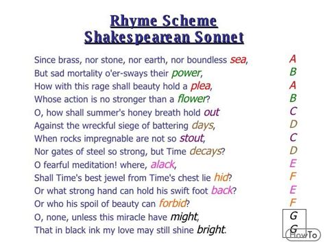 how to write a shakespearean sonnet poem