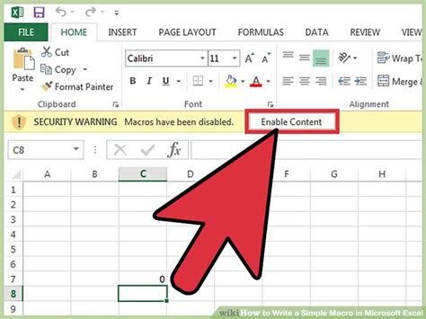 how to write a simple macro in excel