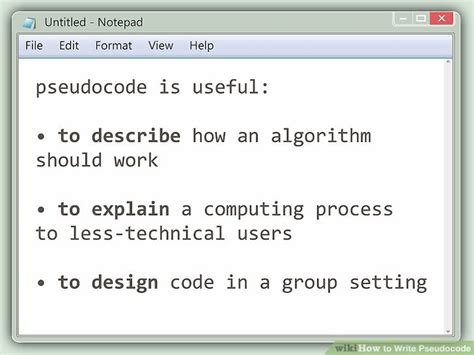 how to write a simple pseudo code