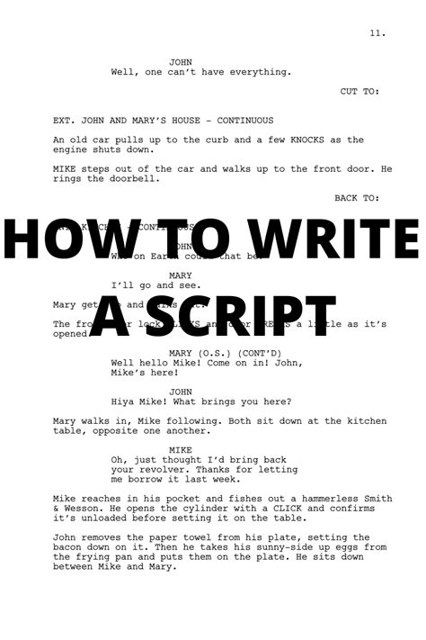 how to write a simple script
