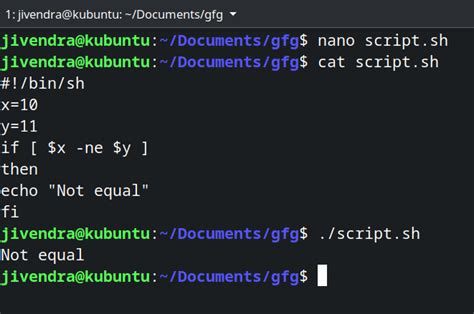 how to write a simple script in linux