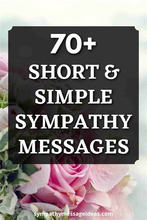 how to write a simple sympathy note