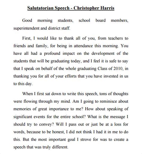 how to write a speech for school example