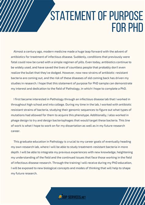 how to write a statement of purpose for phd