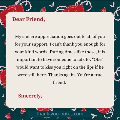 how to write a supportive message