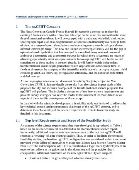 how to write a technical feasibility report