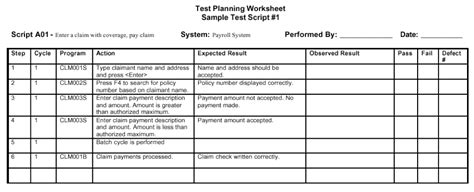 how to write a testing script