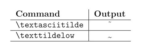 how to write a tilde in latex