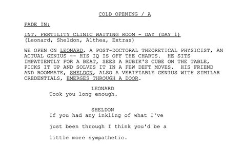 how to write a tv sitcom script