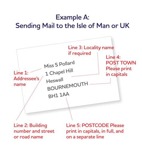 how to write a uk address from us