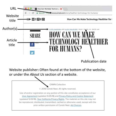 how to write a website name in mla format