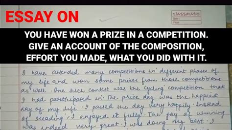 how to write a winning essay for a contest