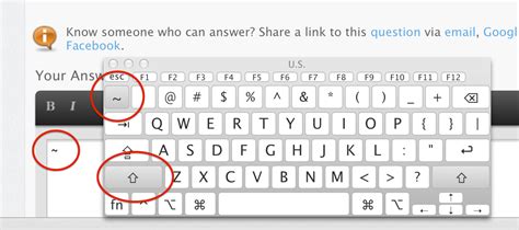 how to write a with tilde