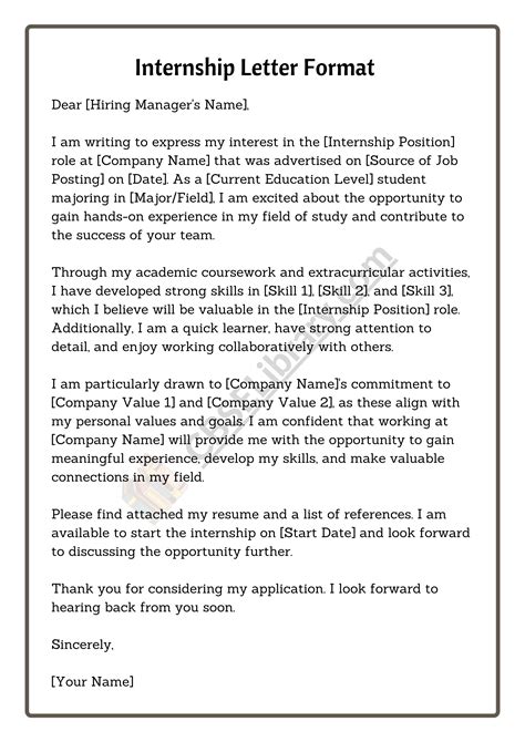 how to write a writing sample for internship
