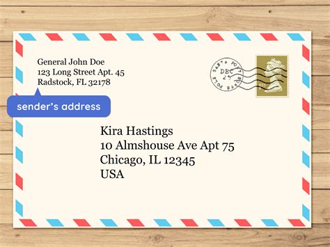 how to write address on package with apartment number