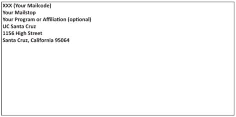 How To Write Address With Mail Stop Code