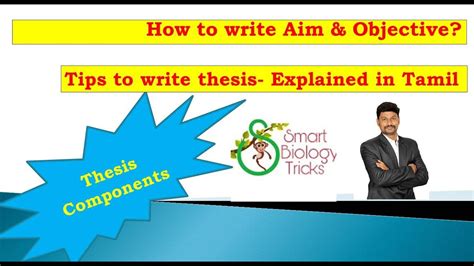 how to write aims and objectives of a thesis