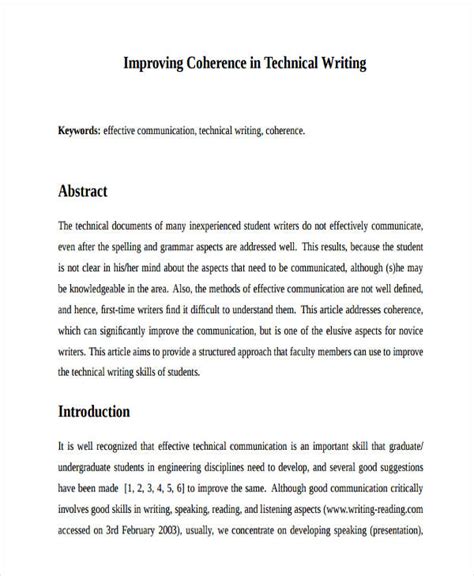 how to write an abstract example for a project