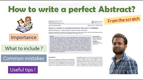 How To Write An Abstract For Dummies