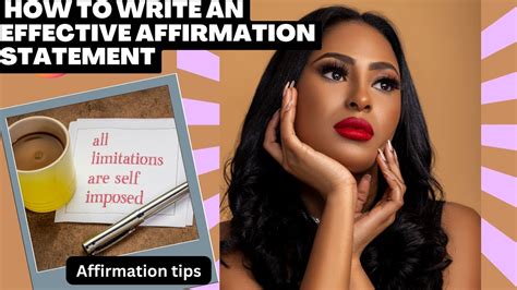 how to write an affirmation statement