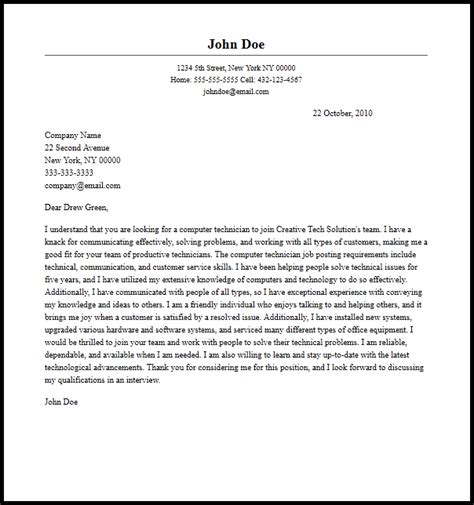 how to write an application letter for computer training