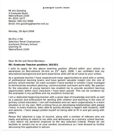 how to write an application letter to a primary school