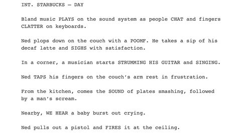 how to write an audio description script