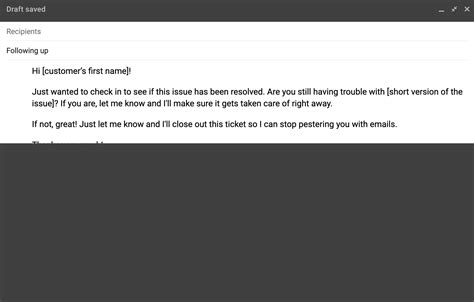 how to write an email to resolve an issue