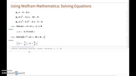 how to write an equation in mathematica