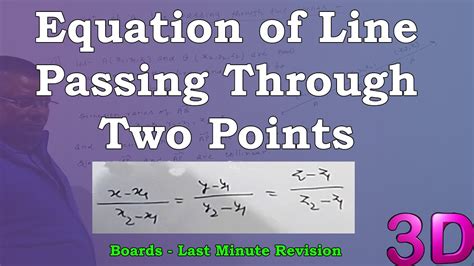 how to write an equation of a line passing through 2 points