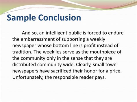 how to write an introduction and conclusion