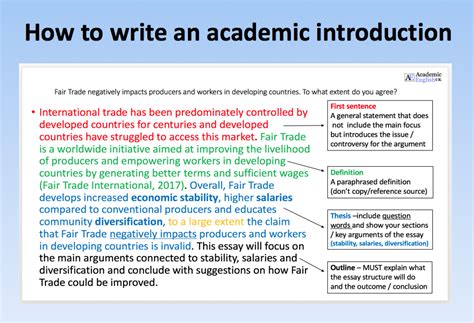 how to write an introduction for a masters thesis