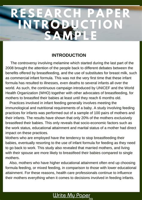 how to write an introduction for a research report