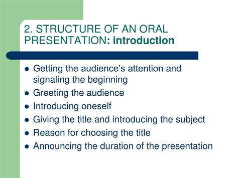 how to write an introduction for oral presentation