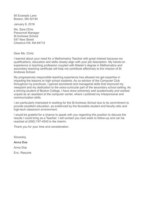 how to write application letter for teaching with no experience
