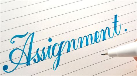 how to write assignment in different handwriting